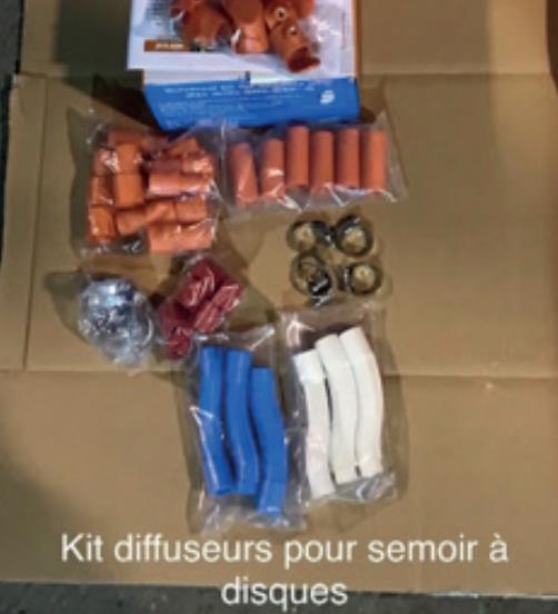 Kit diffuseurs pour semoir à disques