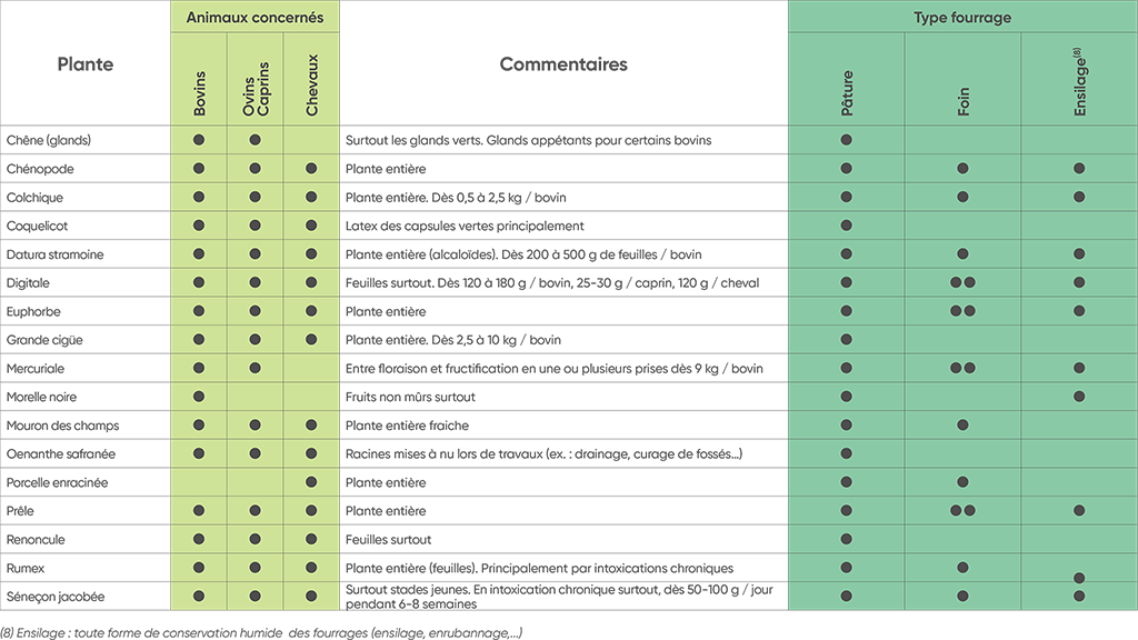 Tableau des intoxications toxiques